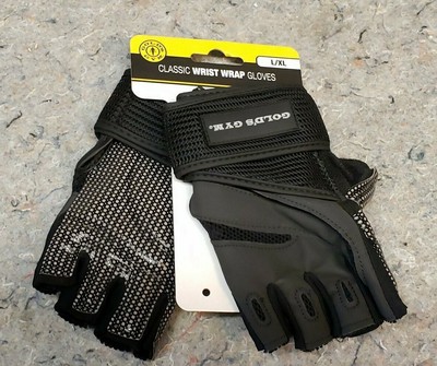 gold's gym wrist wrap glove with adjustable strap